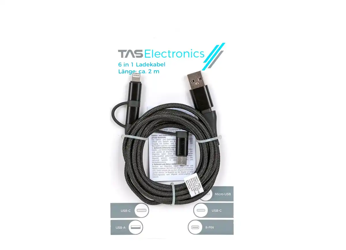 Bild 1 von TAS-Electronics 6in1 Ladekabel