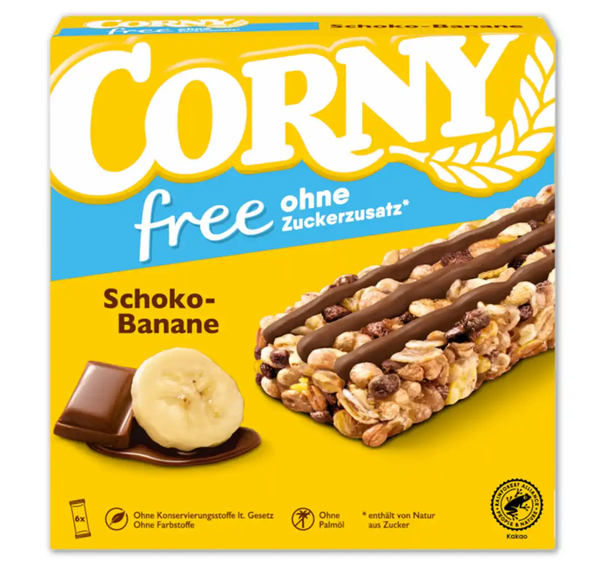 Bild 1 von CORNY Müsliriegel Free Schoko-Banane*