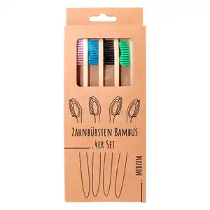 Bambus-Zahnbürsten medium