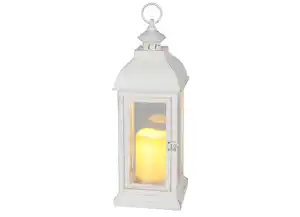 LED-Laterne mit Kerze