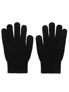 Herren Strickhandschuhe Schwarz