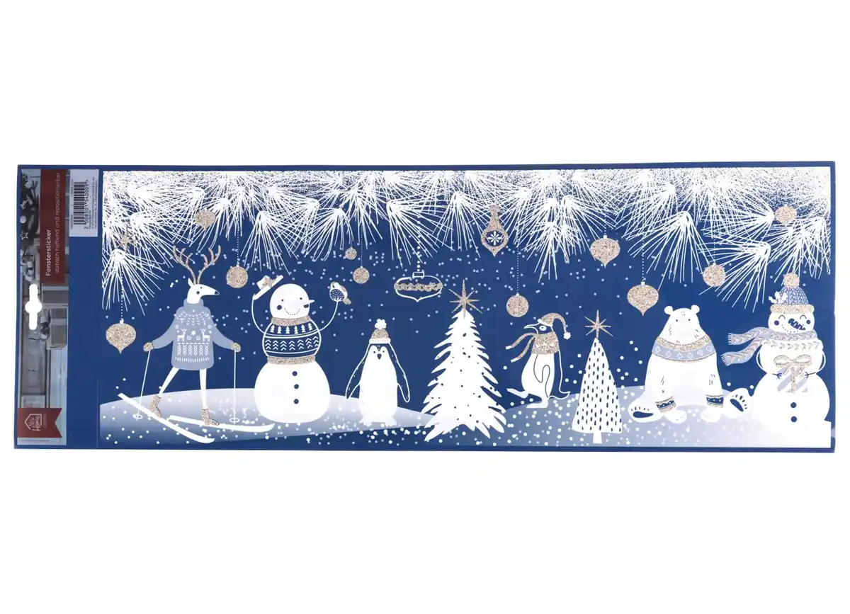 Bild 1 von Weihnachts-Fensterstickerset statisch haftbar und repositionierbar
