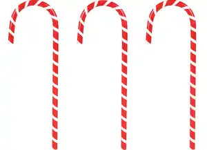 Weihnachtsbleistifte im Zuckerstangen-Design
