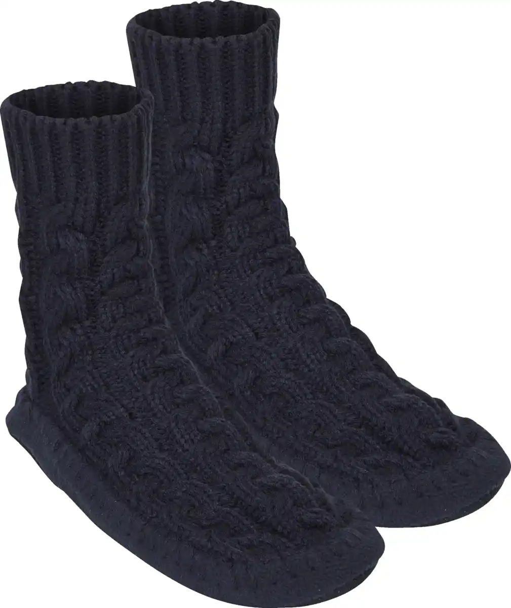 Bild 1 von IDEENWELT Hausschuhsocken Dunkelblau Gr. 41/42