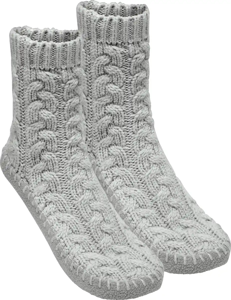 Bild 1 von IDEENWELT Hausschuhsocken Grau Gr. 39/40