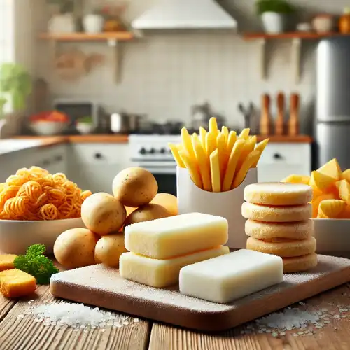 Kartoffelprodukte gefroren